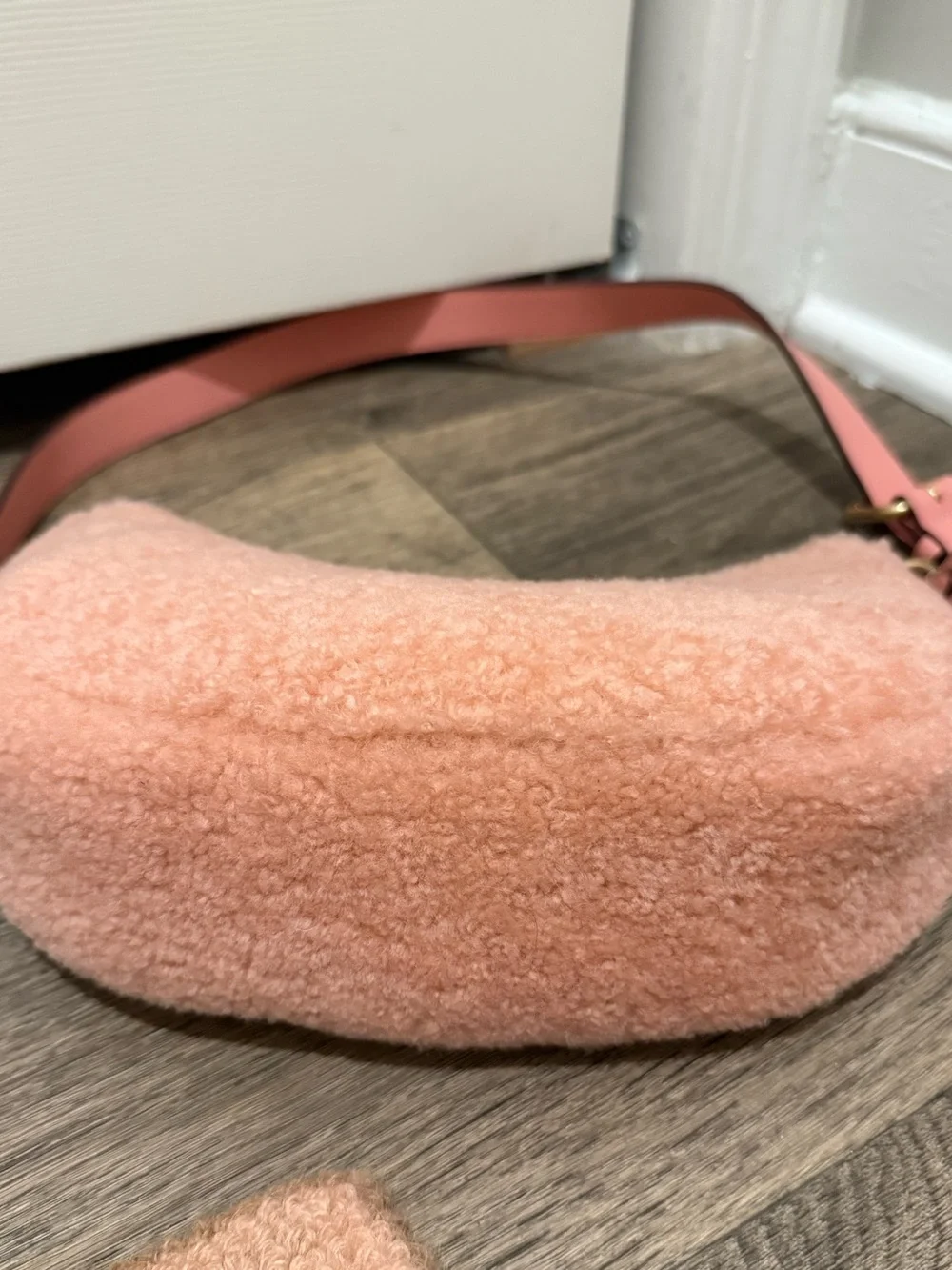 COACH Mira Shearling Crescent Shoulder Bag Candy Pink NWOT/PRICE FIRM